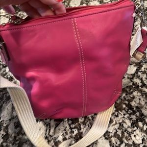 Pink coach crossbody purse